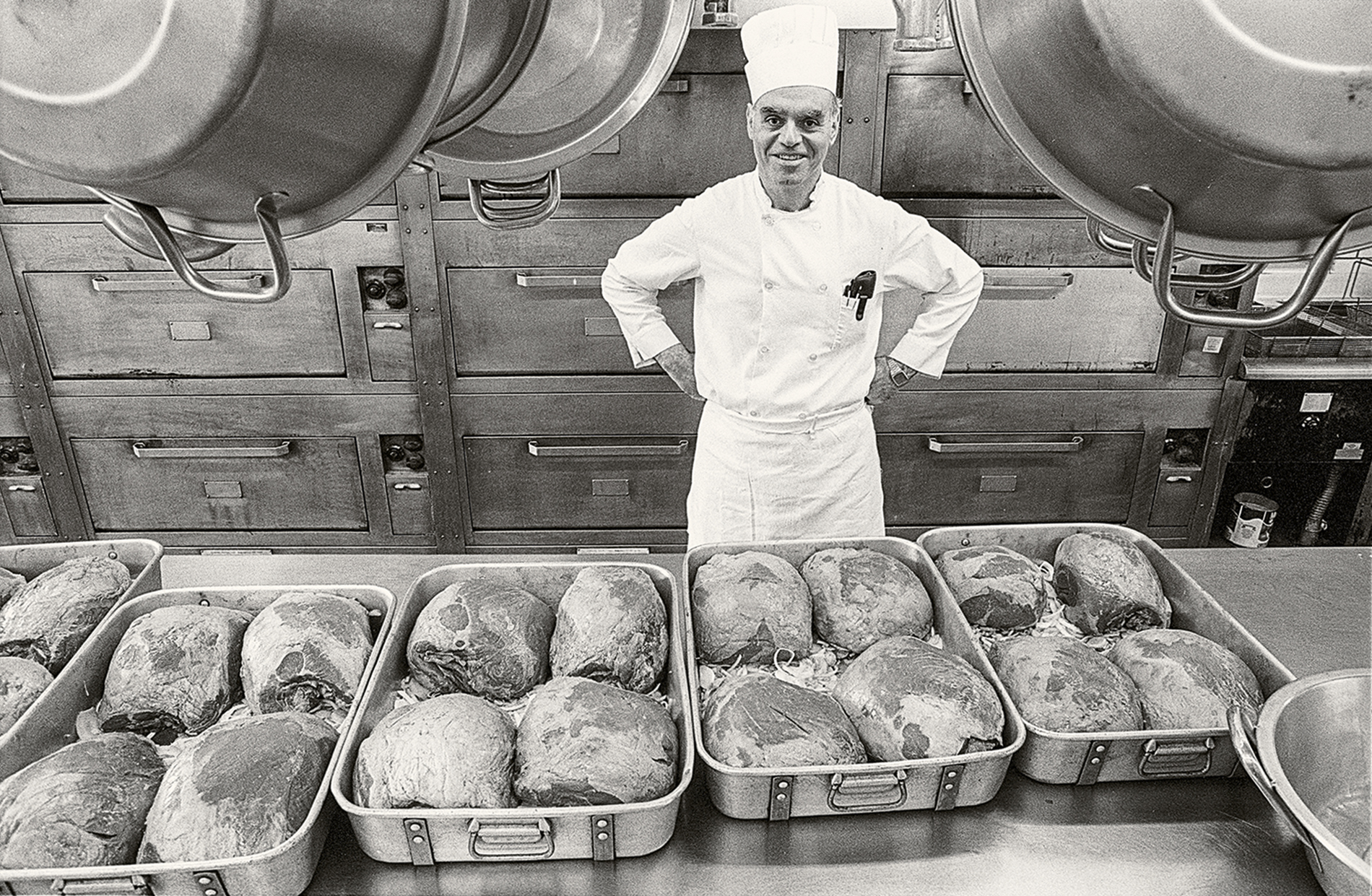 portrait of Chef Gino Corelli in the kitchen
